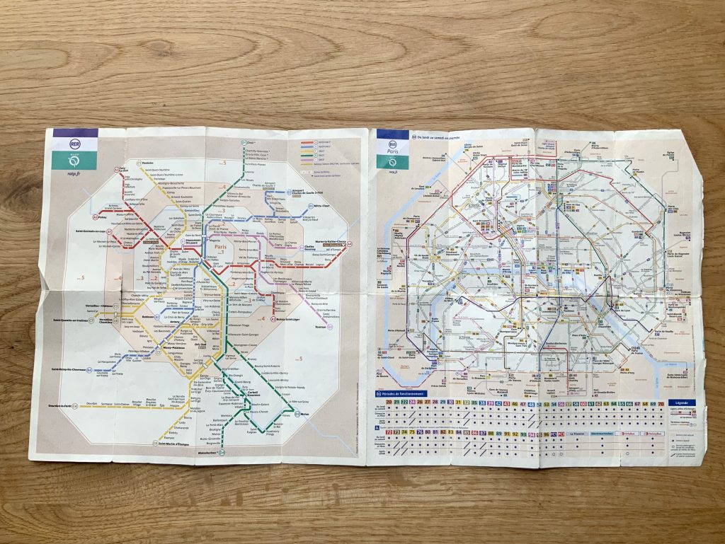 パリ地下鉄 路線図を見ながら目的地への行き方を解説 パリ旅行 外国語 子育て
